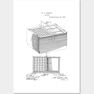 Egg Box Vintage Patent Hand Drawing Posters and Art